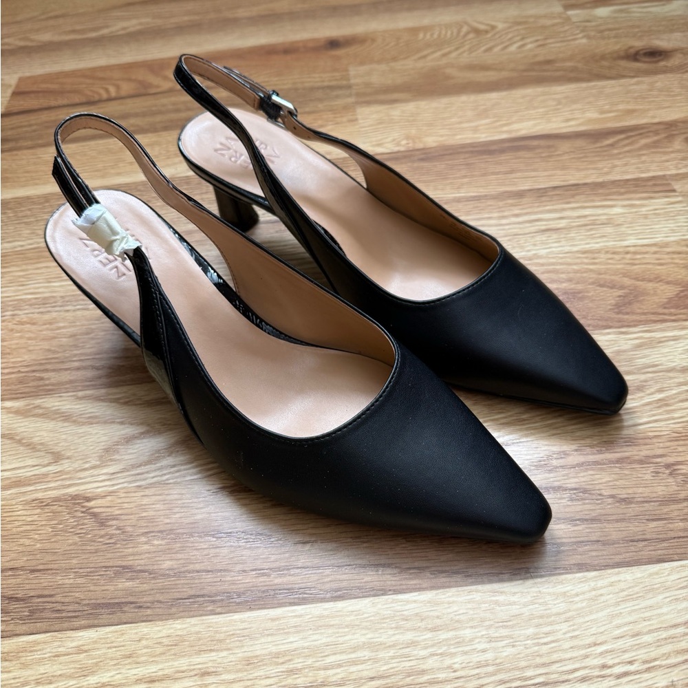 Black Slingback Heels